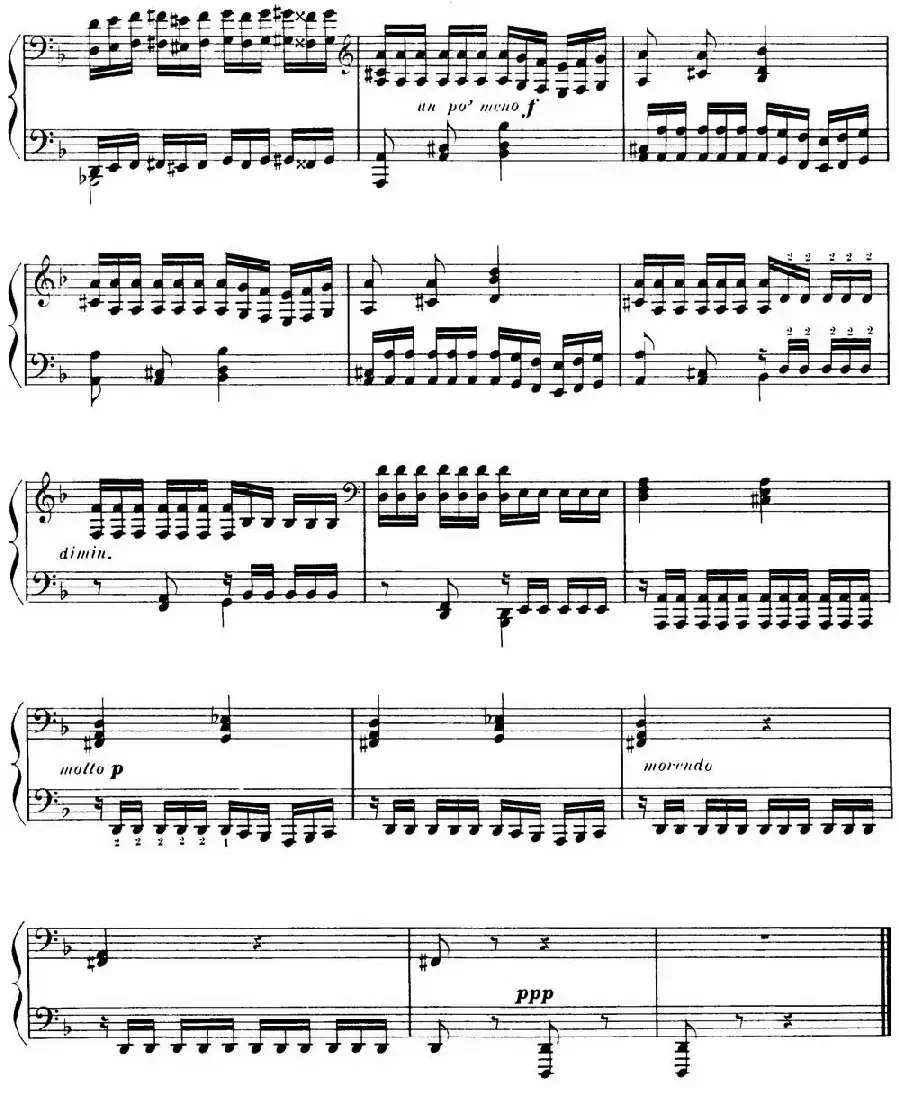 15 Etudes de Virtuosité Op.72 No.9（十五首钢琴练习曲之九）