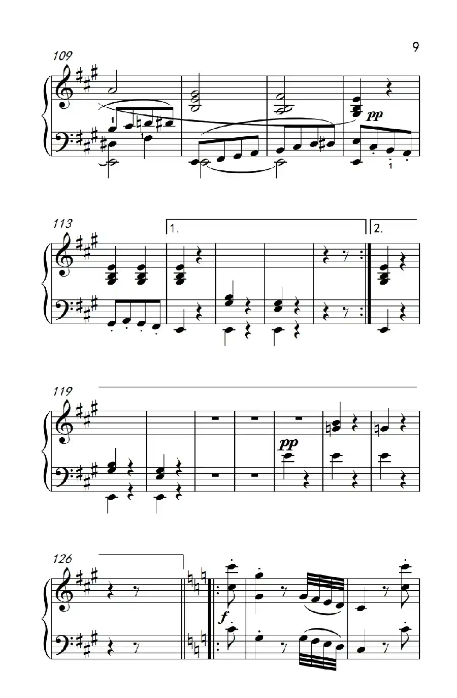 奏鸣曲 Opus 2 Nr.2 第一乐章(贝多芬奏鸣曲集 1)