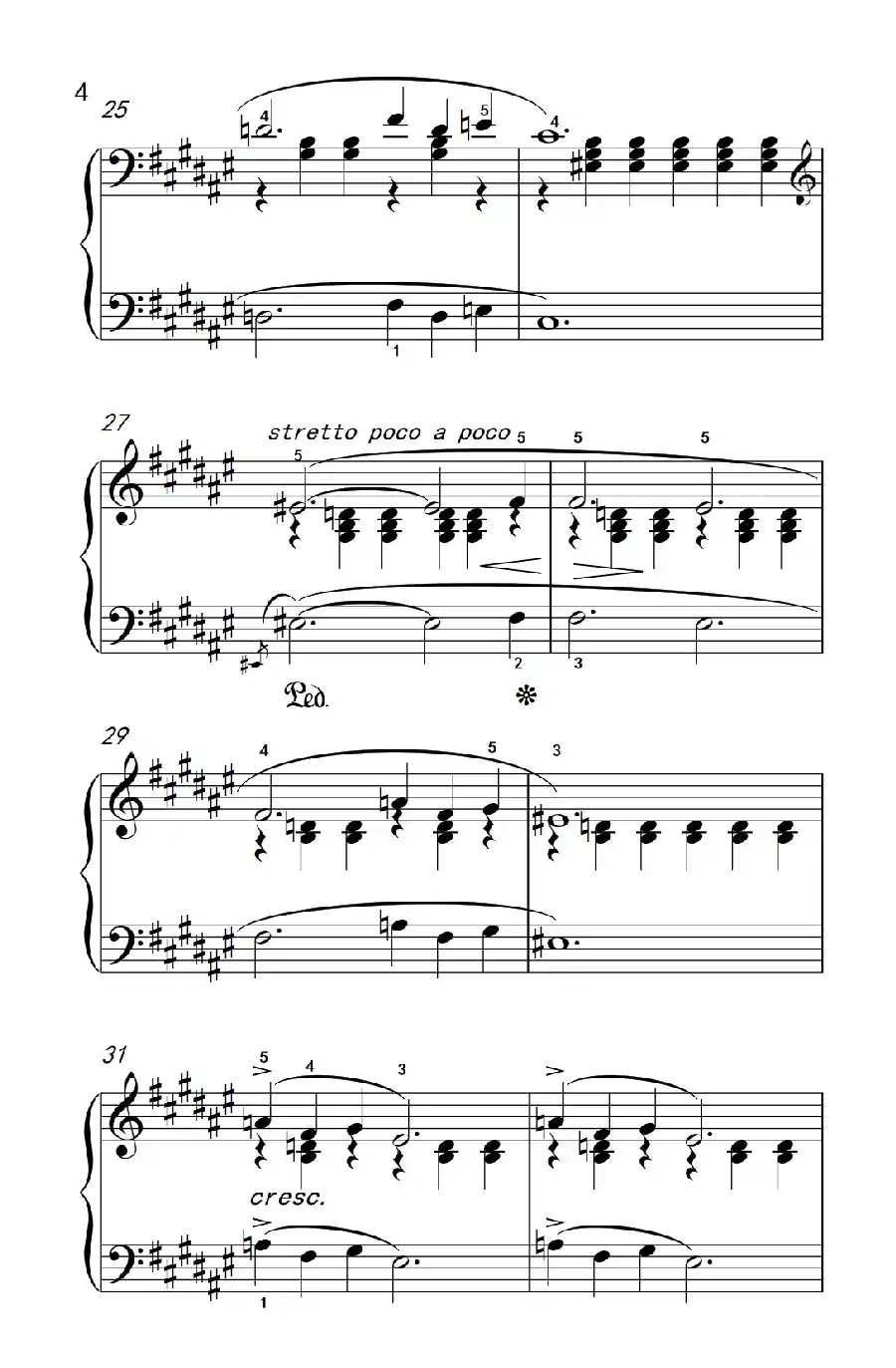 第八级2.春天 Op.43 No.6（中央音乐学院 钢琴（业余）考级教程 7-9级）
