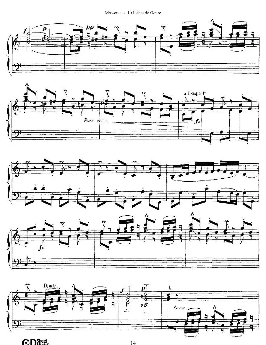 Dix Pièces de Genre Op.10（10首个性小品·Ⅳ）
