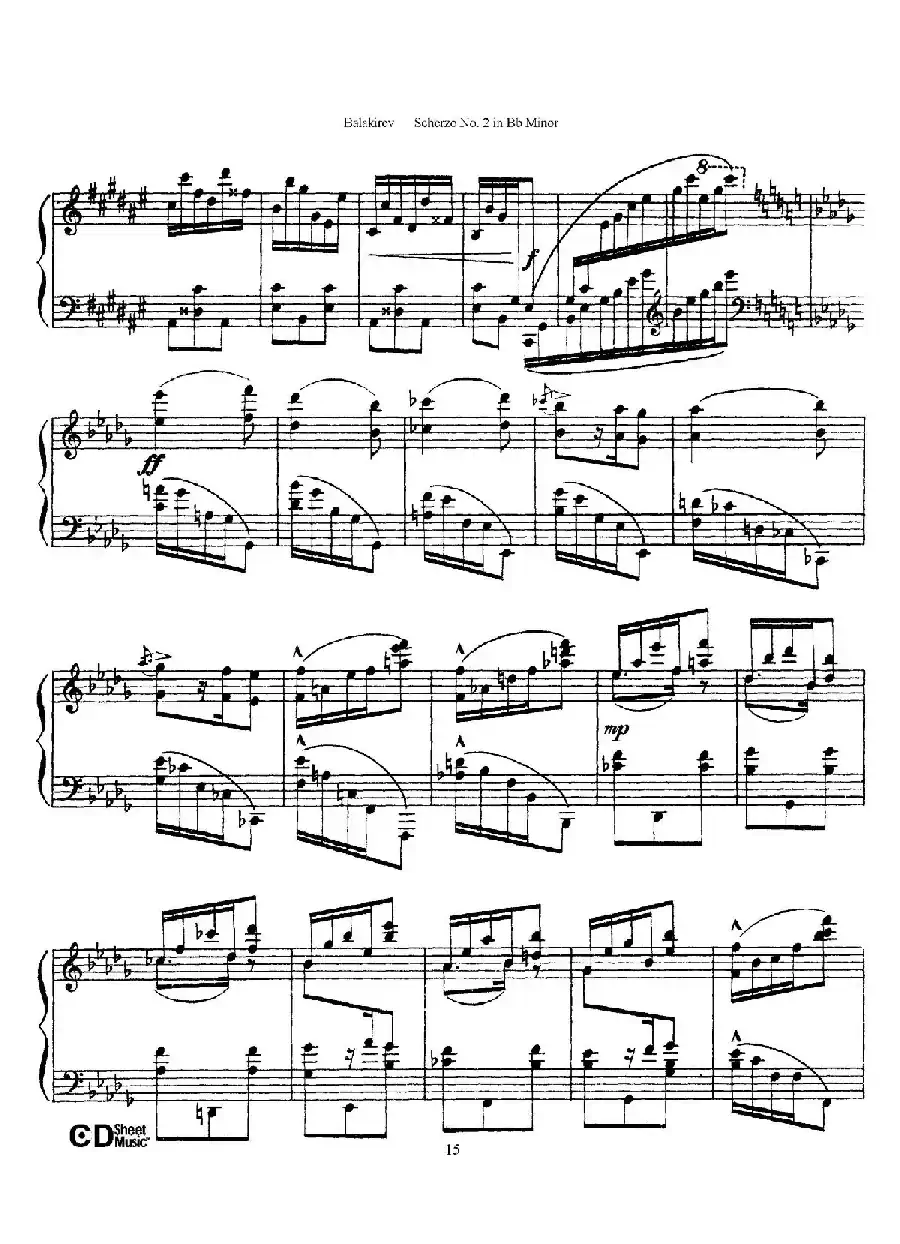 Scherzo No.2 in B-flat Minor（降b小调第二谐谑曲）
