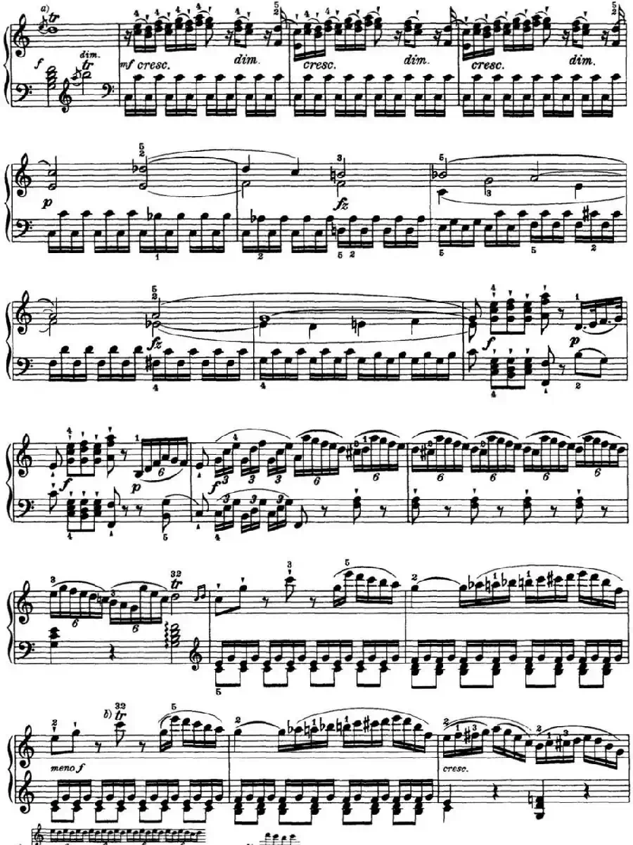 海顿 钢琴奏鸣曲 Hob XVI 50 in C major