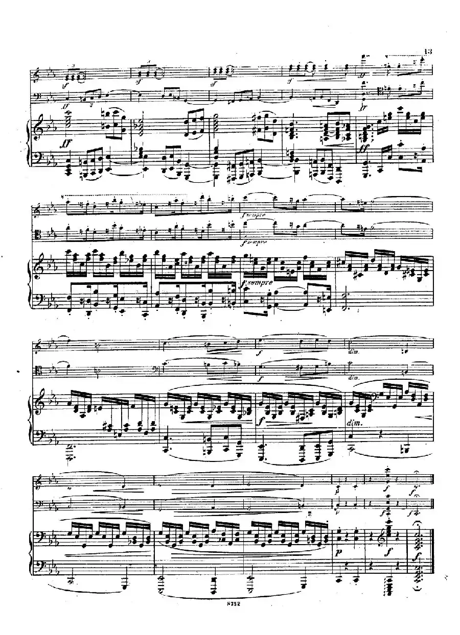Piano Trio No.3 in c Minor Op.101（c小调第三钢琴三重奏）