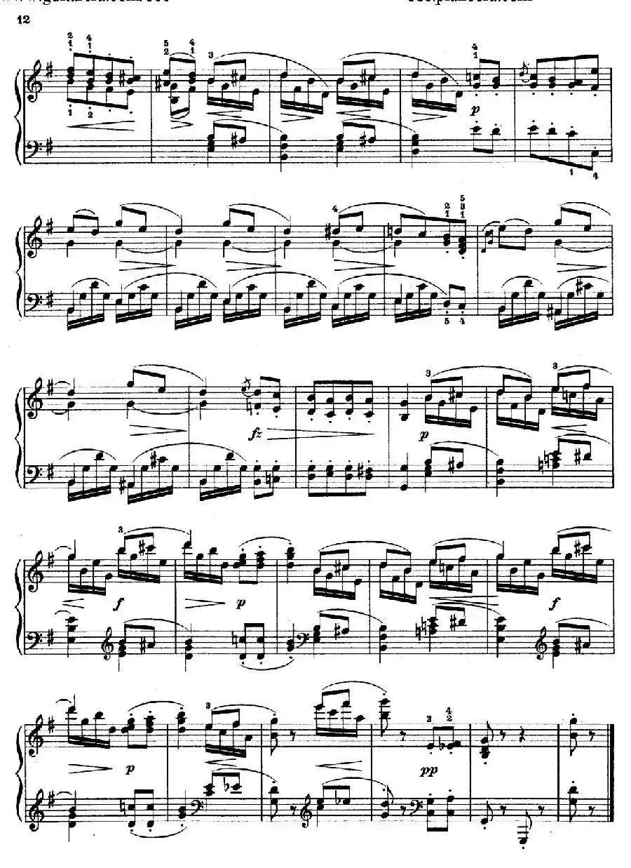 Akvareller Op.19（水彩画·4. 幽默曲）