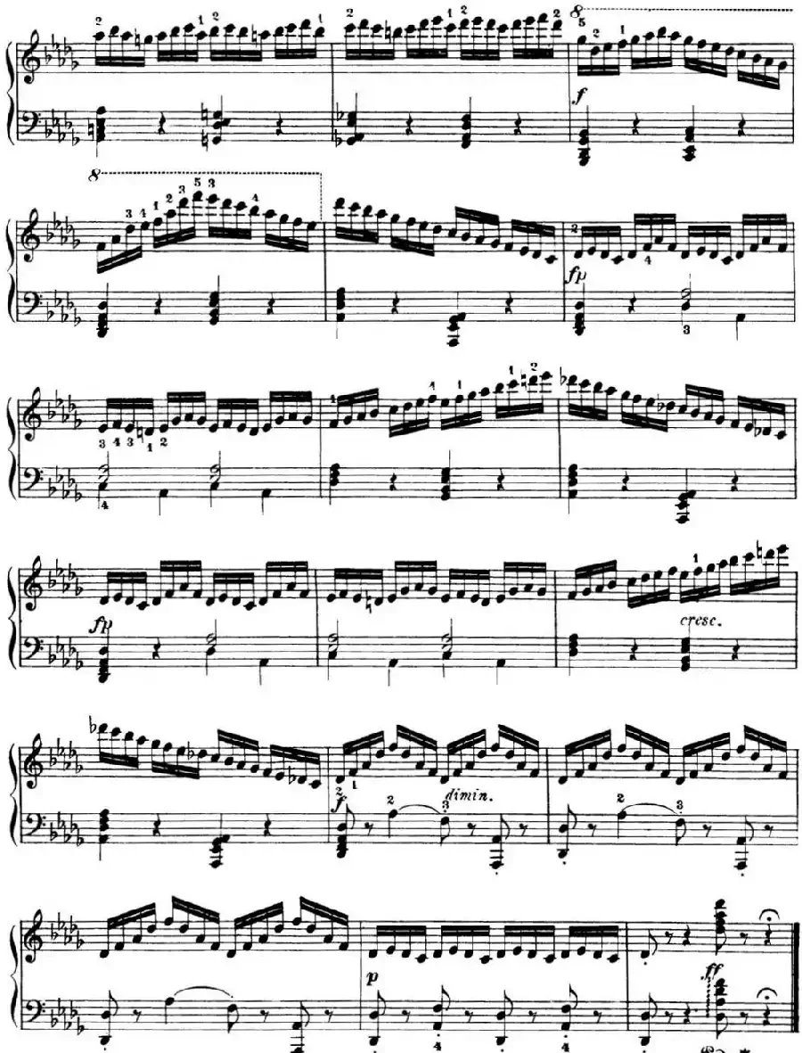 50首车尔尼Op.740钢琴手指灵巧技术练习曲(NO.25)