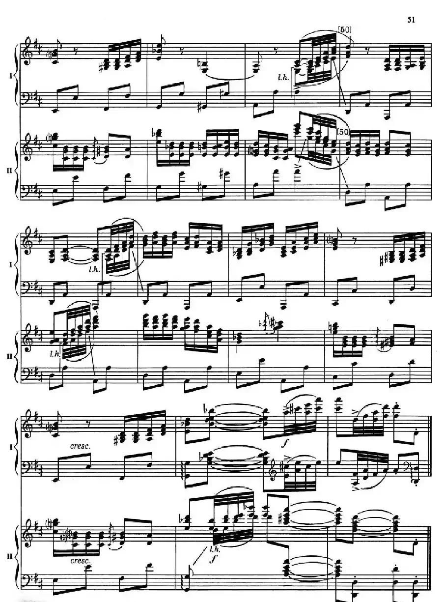 Nutcracker Op.71 芭蕾舞剧《胡桃夹子》（改编双钢琴版·第五部分）