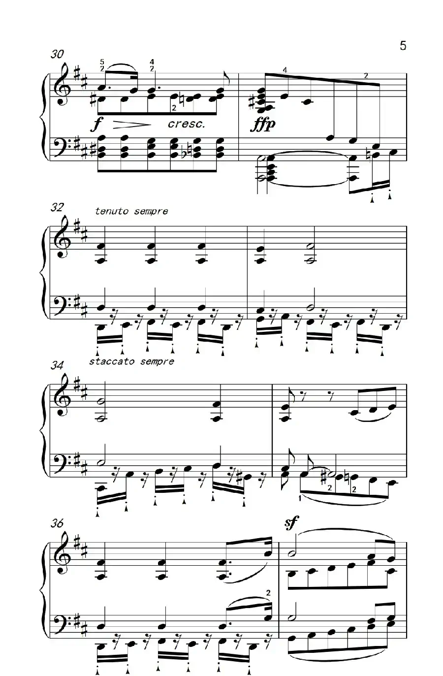 奏鸣曲 Opus 2 Nr.2 第二乐章(贝多芬奏鸣曲集 1)