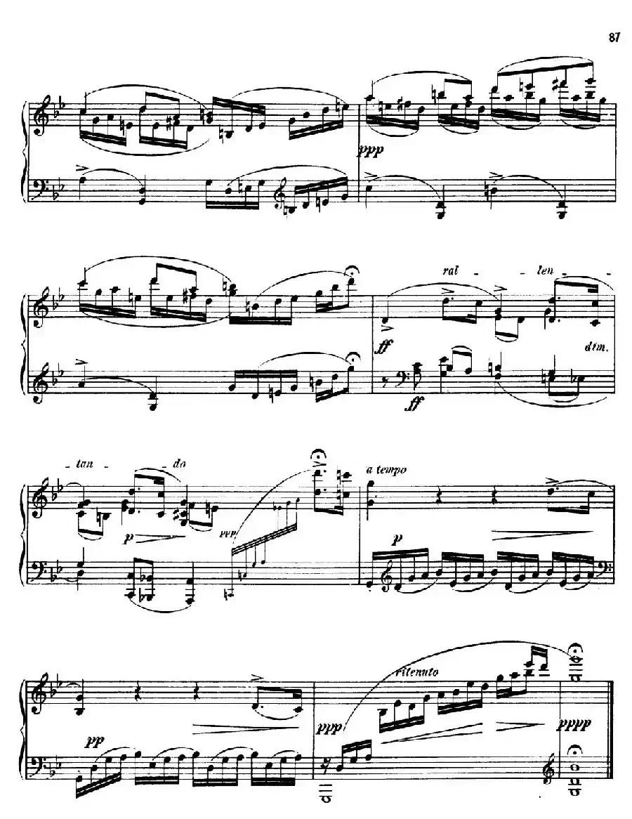24 Characteristic Pieces Op.36（24首性格小品·16）