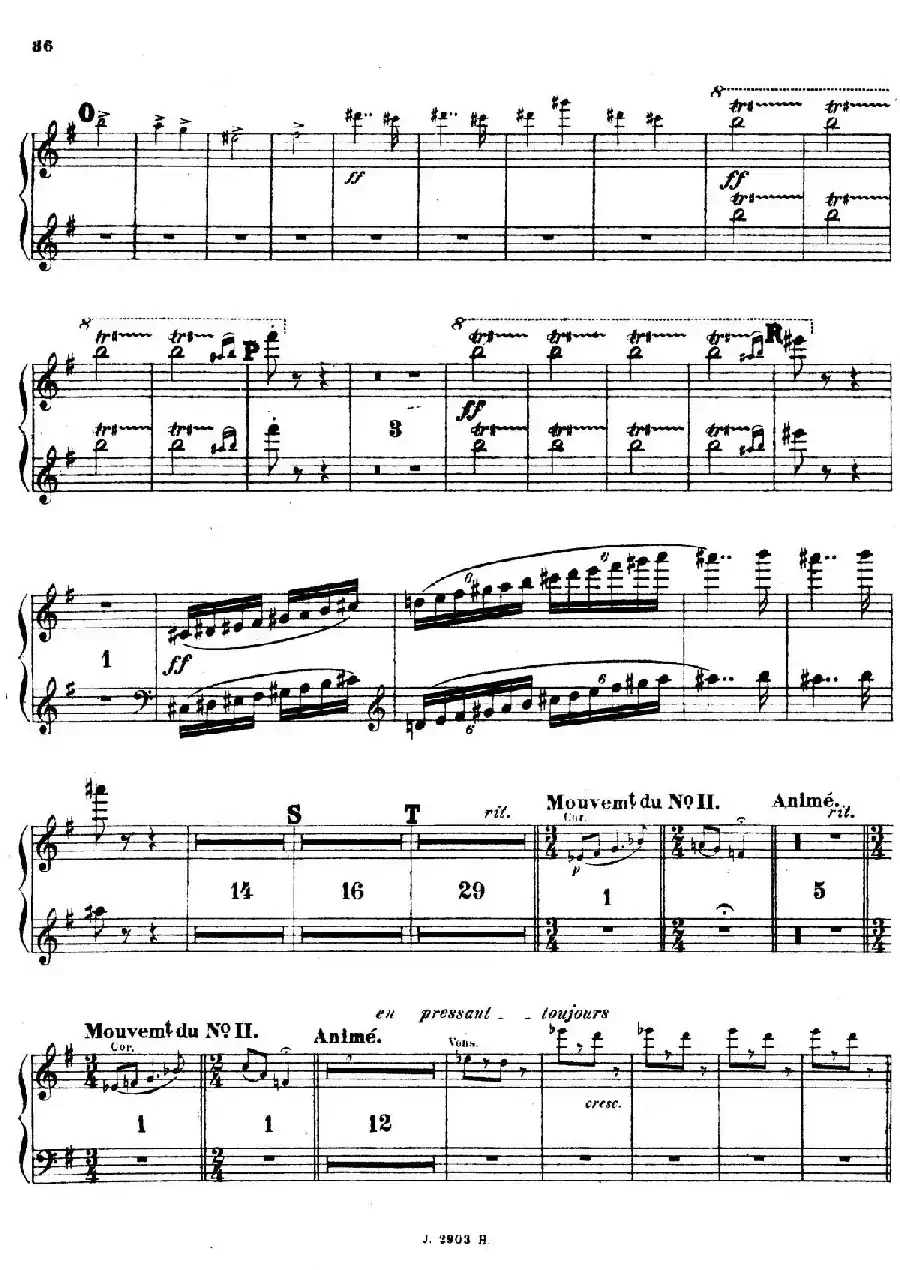 Symphony on a French Mountain Air Op.25（法国山歌交响曲·钢琴独奏·Ⅲ）