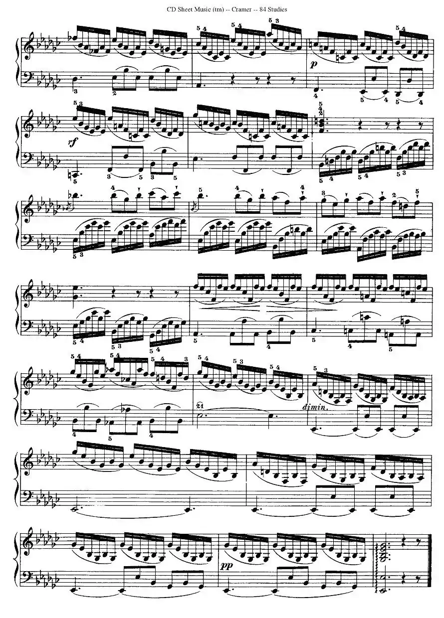 Cramer - 84 exercices（36—40）（克拉莫84首钢琴练习曲）
