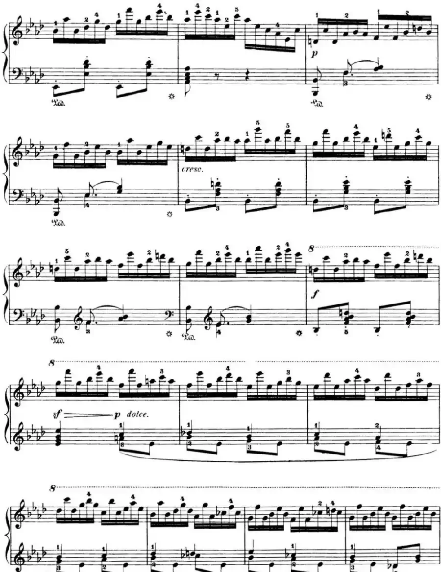 50首车尔尼Op.740钢琴手指灵巧技术练习曲（NO.24）