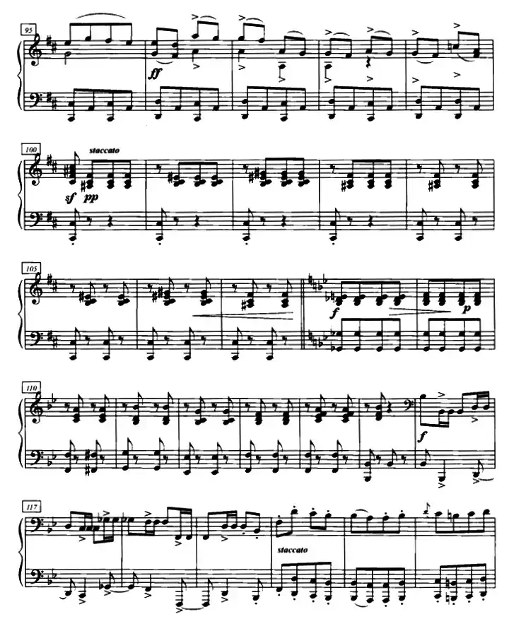 加洛普即兴曲（四手联弹、第二钢琴）