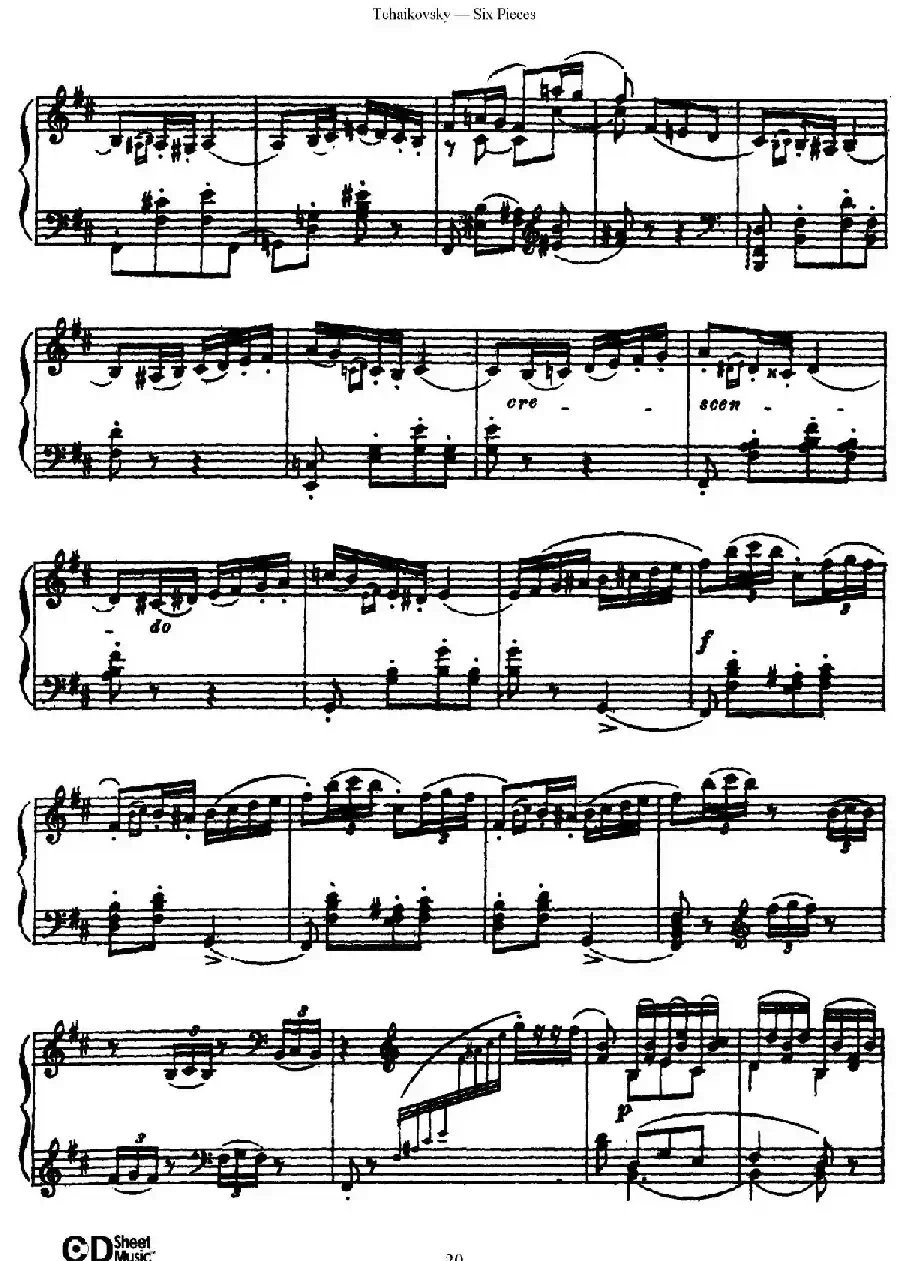 Six Pieces Op.51（6首小品·2）