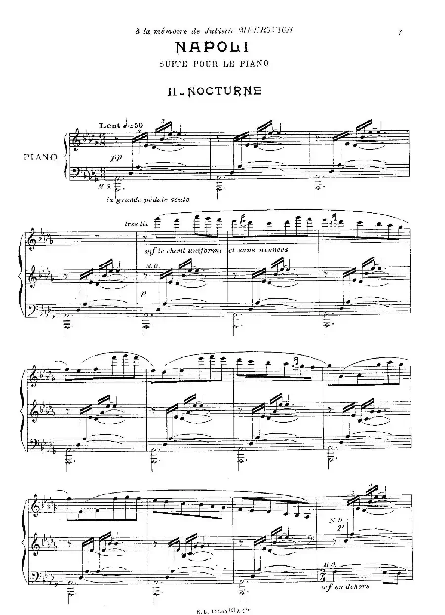 Suite Napoli （拿波里组曲）（2. 夜曲 Nocturne）