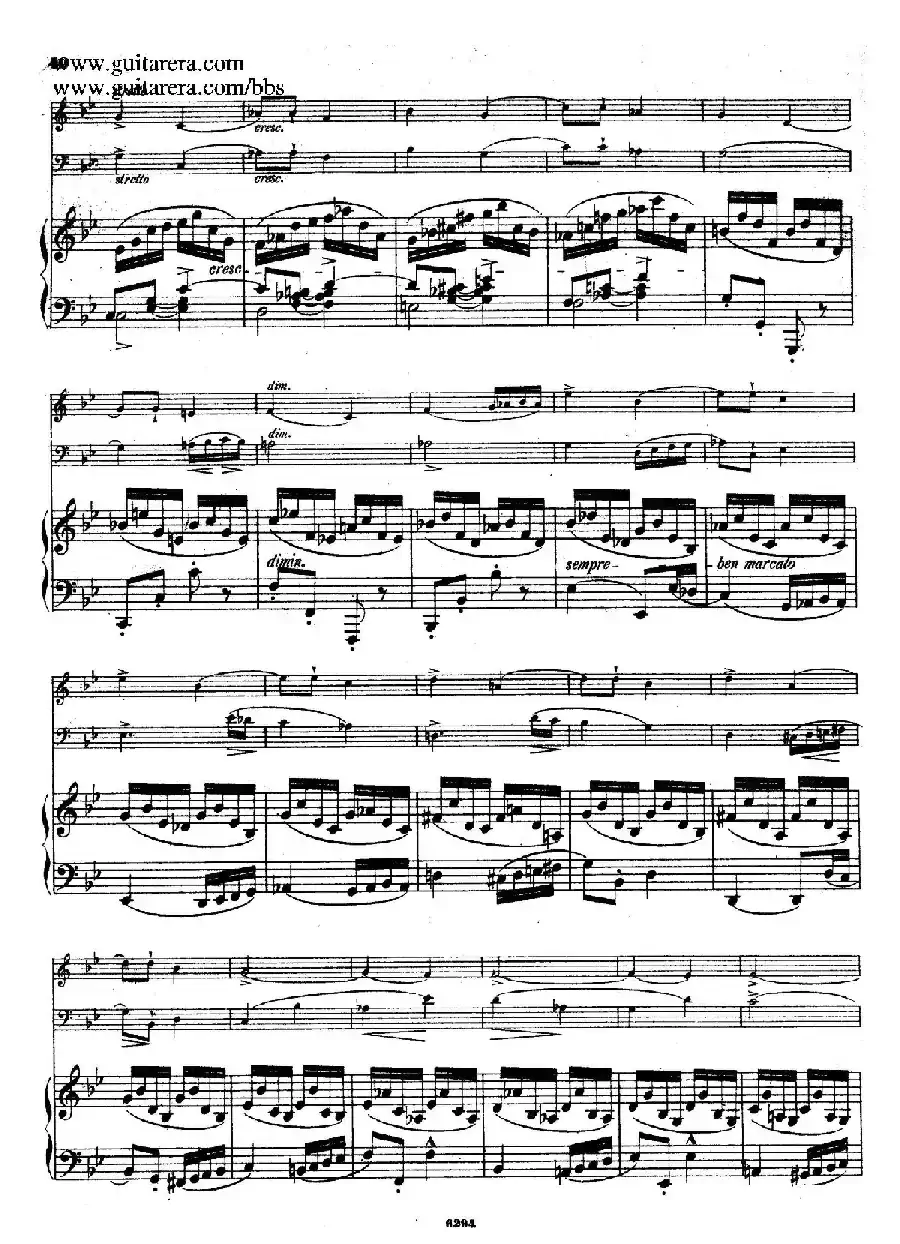 Piano Trio in g Minor Op.8（g小调钢琴三重奏）