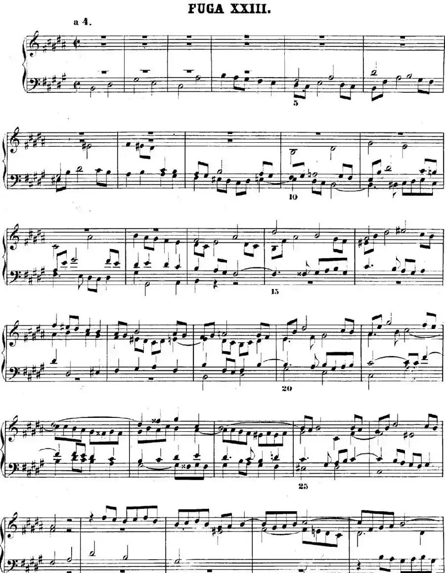 巴赫《平均律钢琴曲集·第二卷》之赋格曲(NO.23)