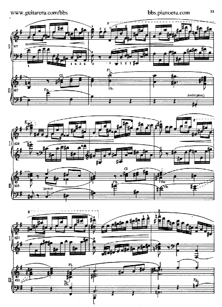 e小调第一钢琴协奏曲 Op.11（双钢琴版·第一乐章）