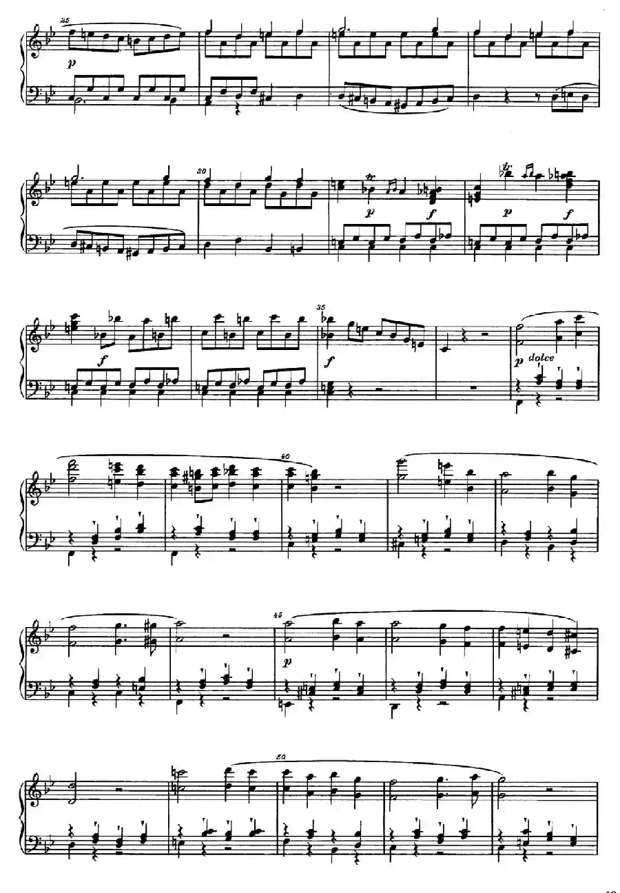 降B大调钢琴奏鸣曲 （Piano Sonata in B-flat Major Op.1）