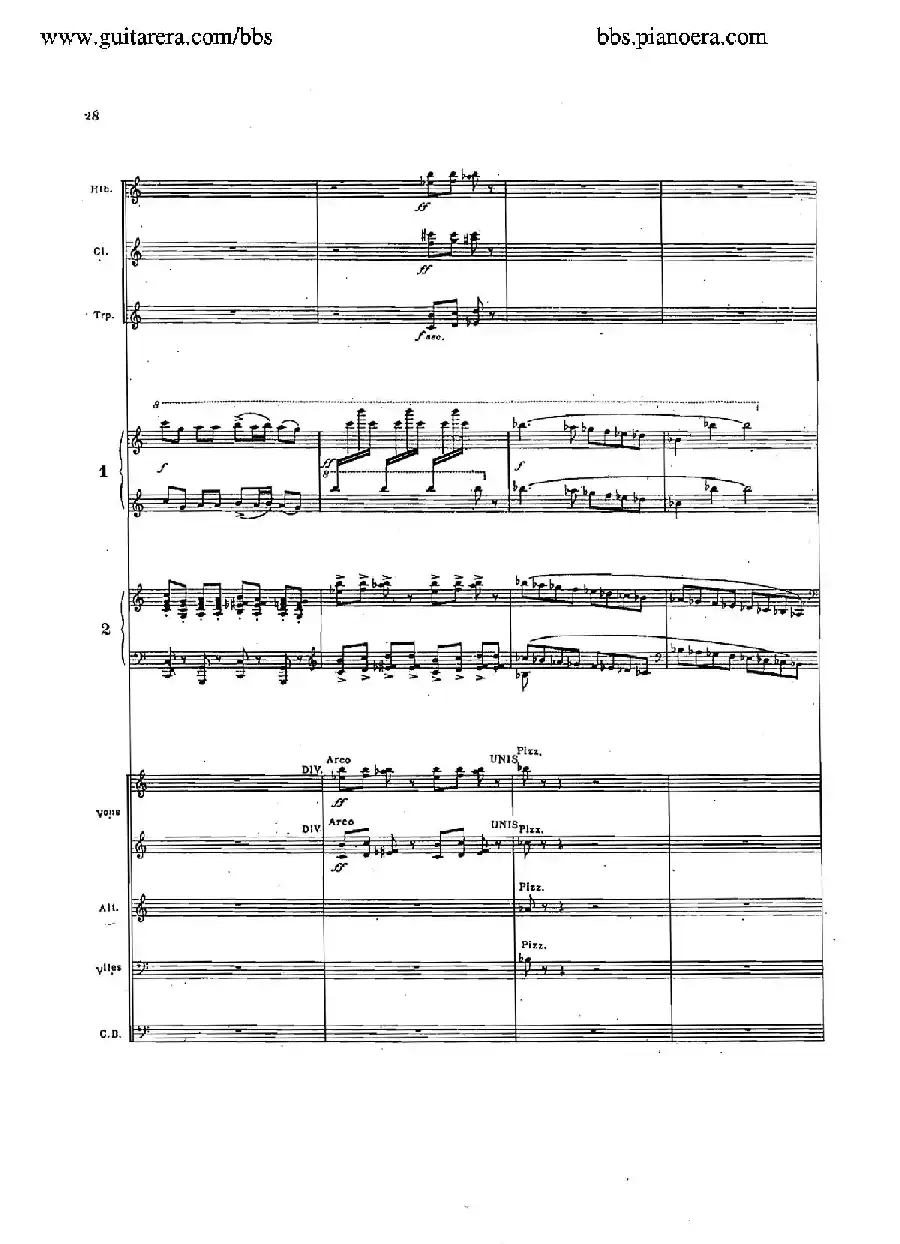 Concerto for 2 Pianos in d Minor（d小调双钢琴协奏曲·总谱）