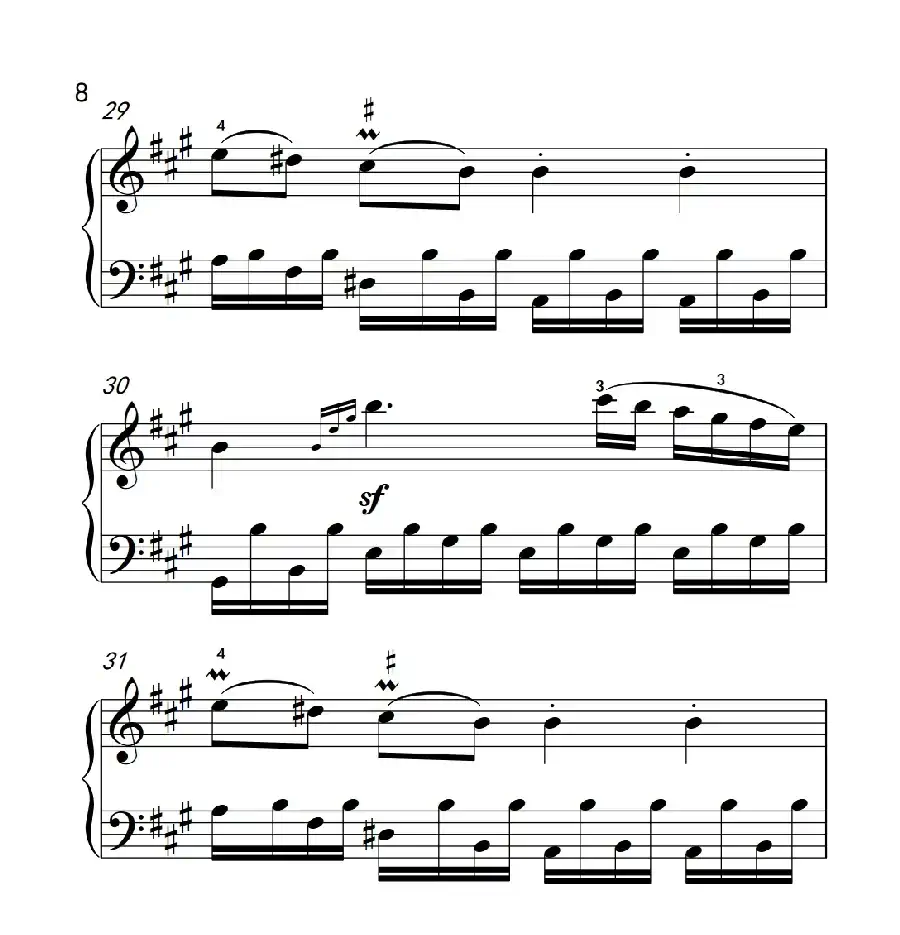 奏鸣曲 Opus 2 Nr.2 第四乐章(贝多芬奏鸣曲集 1)