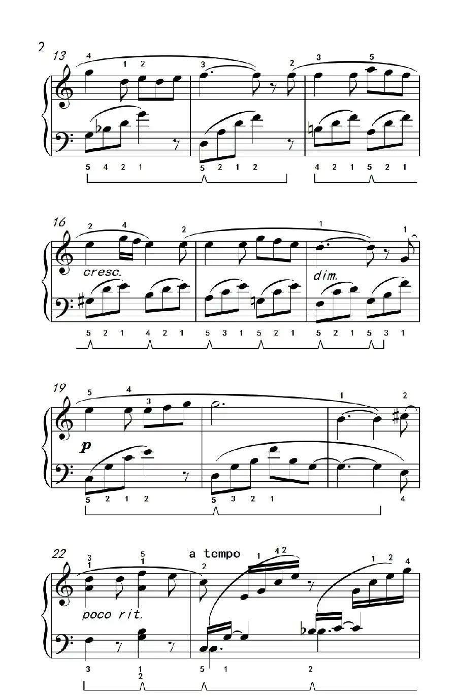 乘着歌声的翅膀（老年大学 钢琴教程 3）