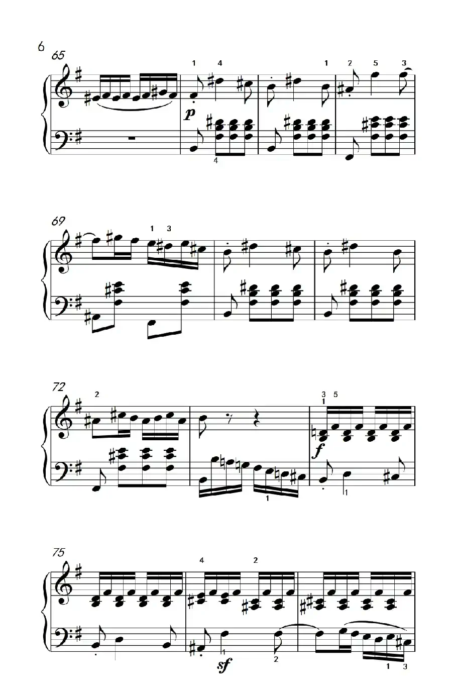 第九级2.G大调奏鸣曲 第一乐章 Op.31 No.1（中央音乐学院 钢琴（业余）考级教程 7-9级）