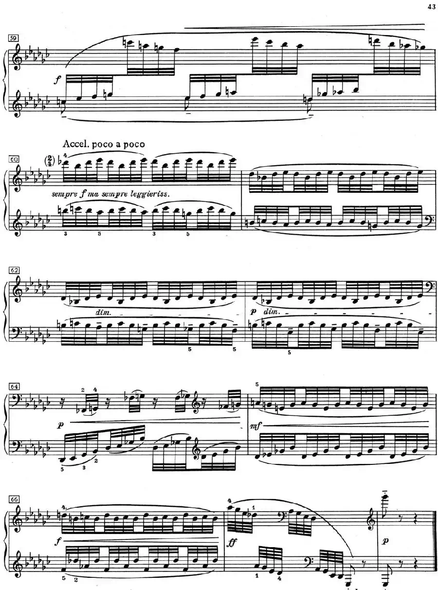 德彪西12首钢琴练习曲（6 八指练习v1.0 huit doigts）