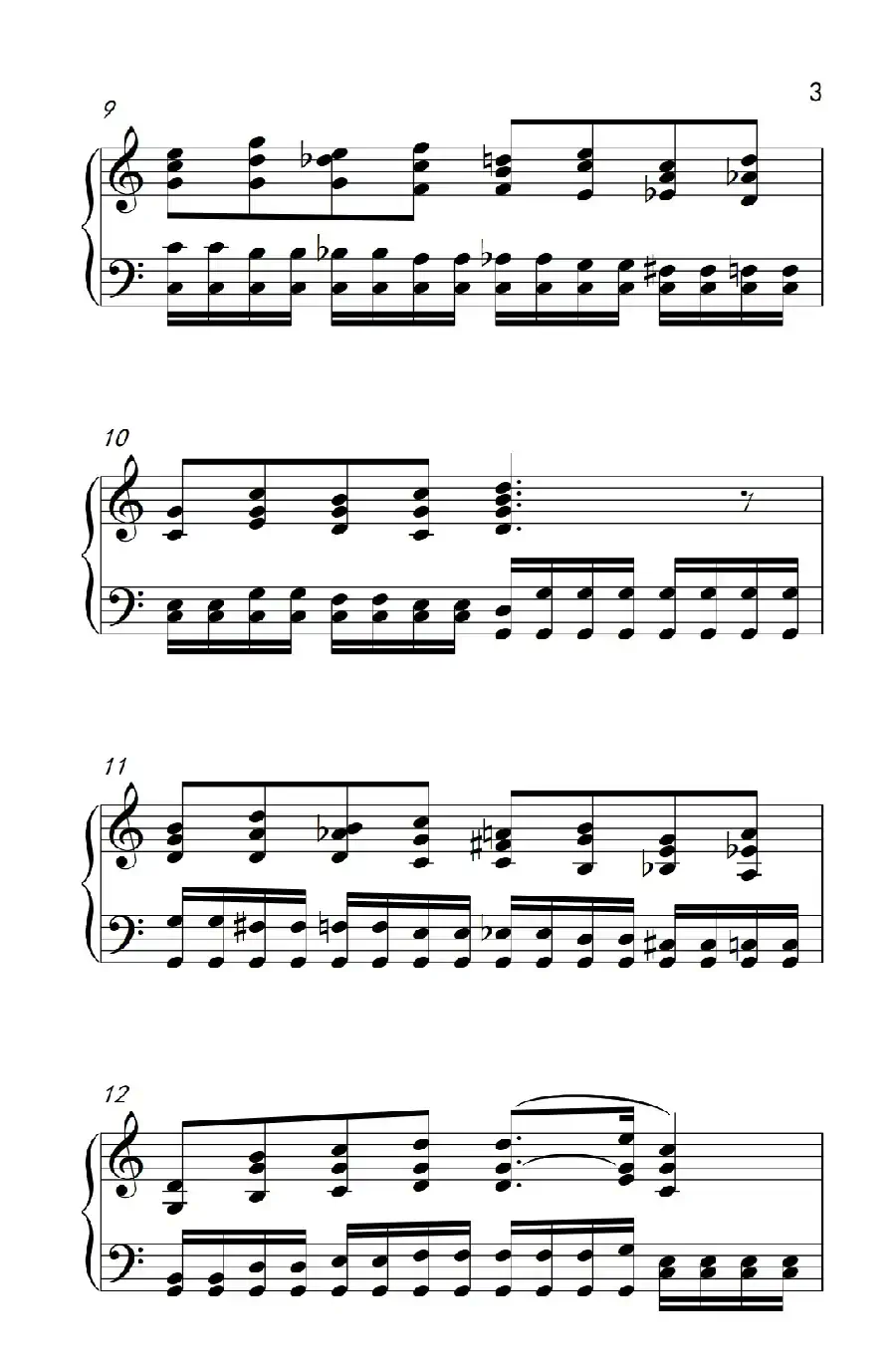 莫什科夫斯基 钢琴练习曲(第四首)