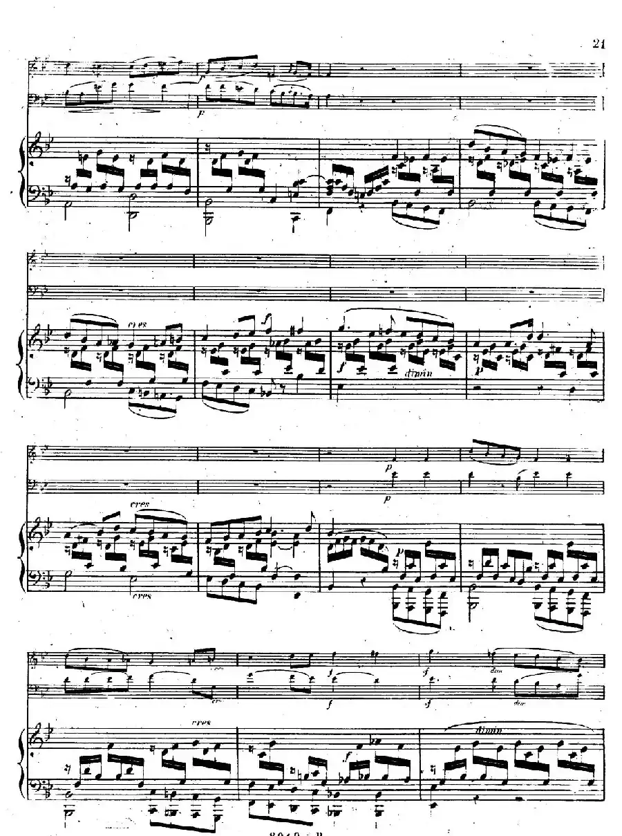 Piano Trio No.1 in d Minor Op.49（d小调第一钢琴三重奏·第二乐章）