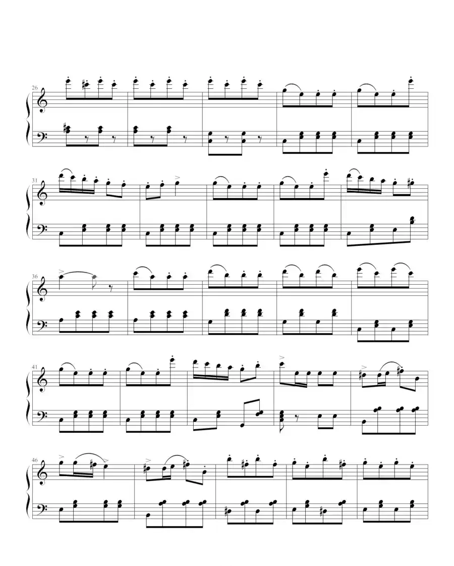 土耳其进行曲（冯东明制谱版）