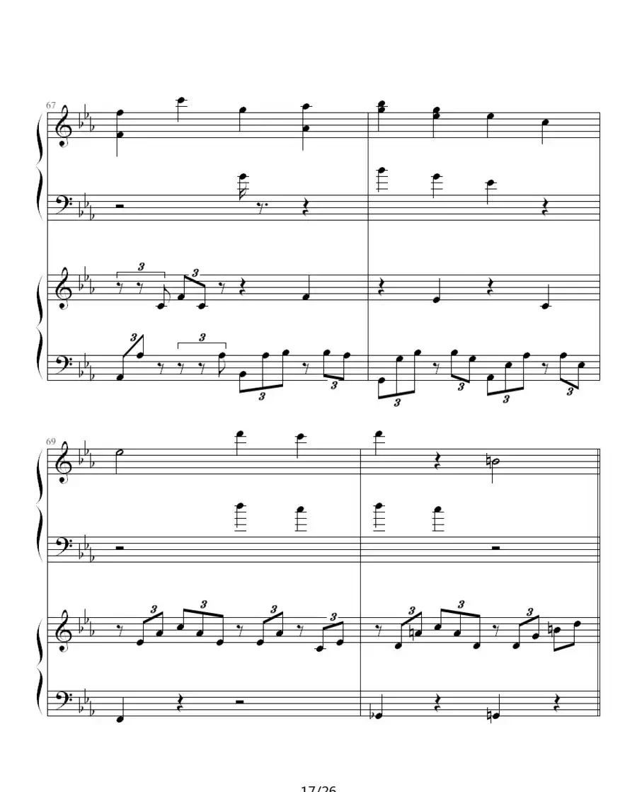 ココロの音(双钢琴)