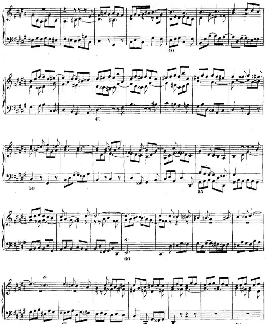 巴赫《平均律钢琴曲集·第二卷》之赋格曲（NO.18）