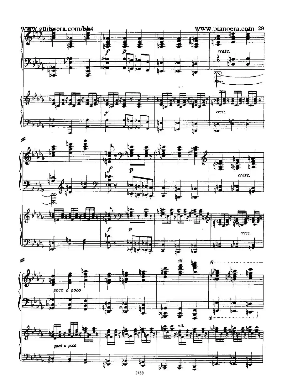 Piano Concerto in D-flat Major Op.37（降D大调钢琴协奏曲·Ⅰ·双钢琴）