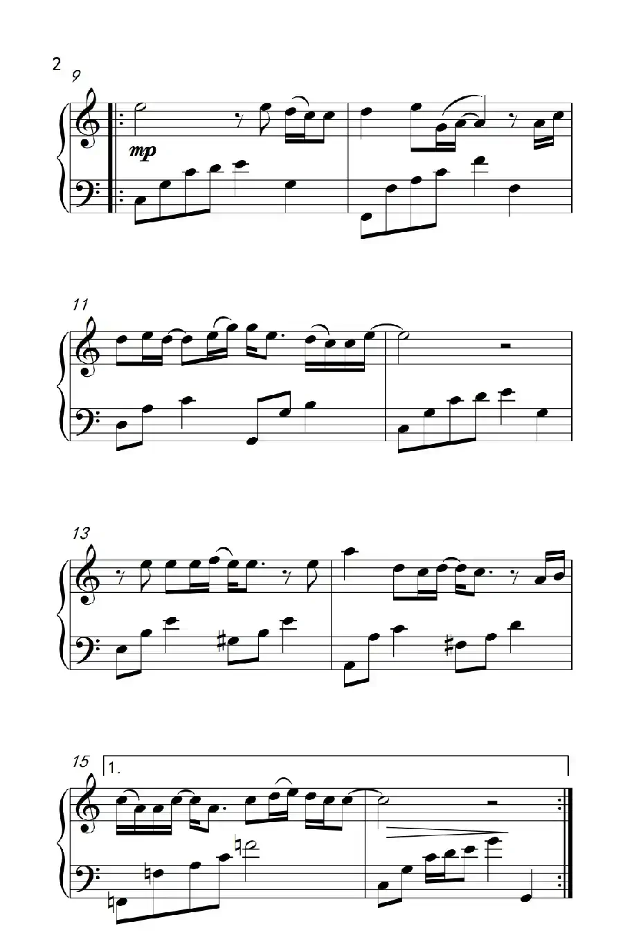 如果没有你(《弹吧音教》制谱版)