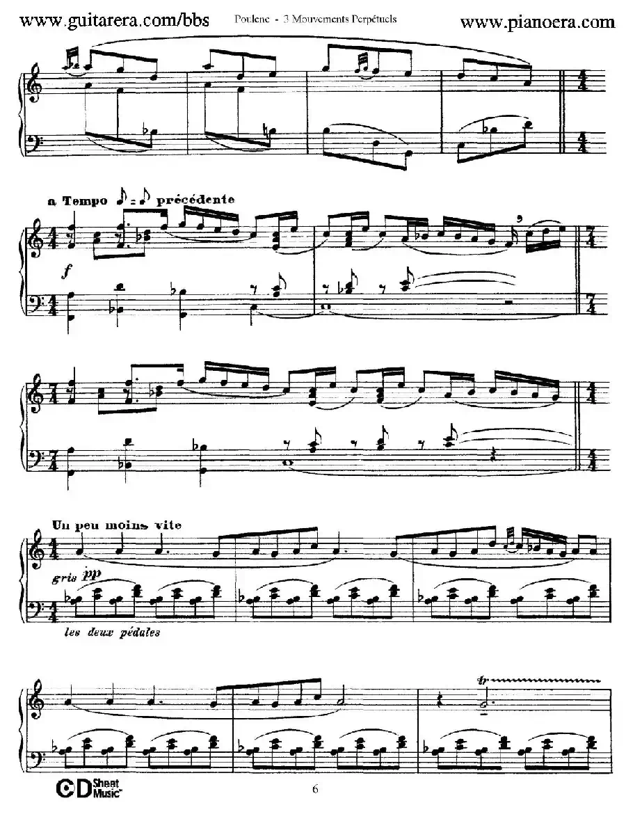 Trois Mouvements Perpetuel（3首无穷动·3）