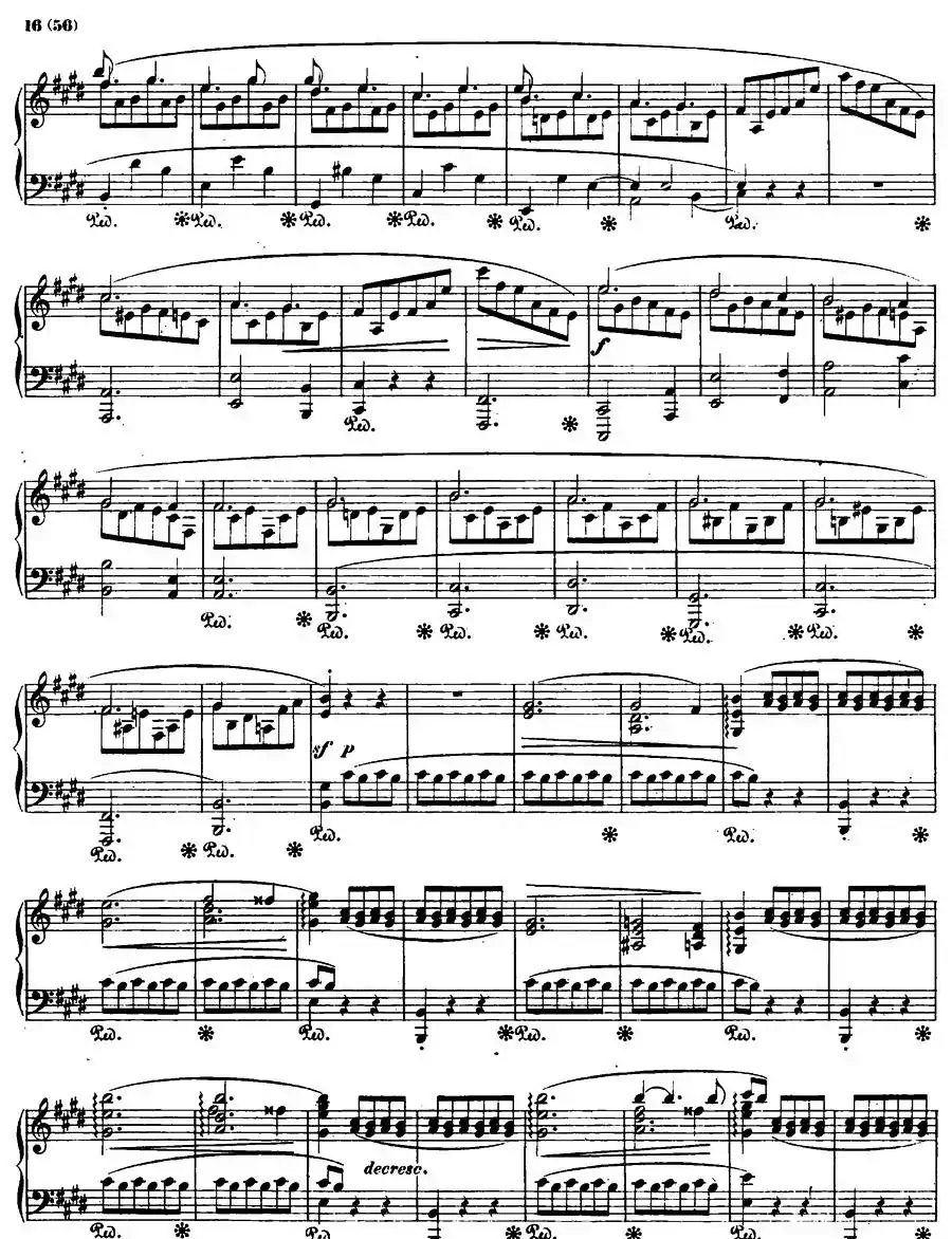 E大调钢琴谐谑曲Op.54（第四号）