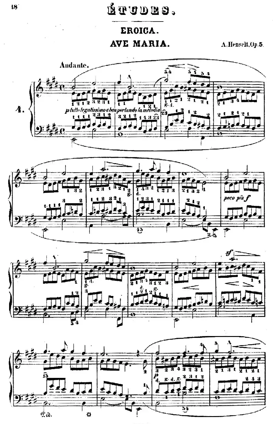 Douze Etudes de Salon Op.5（12首沙龙练习曲·4）