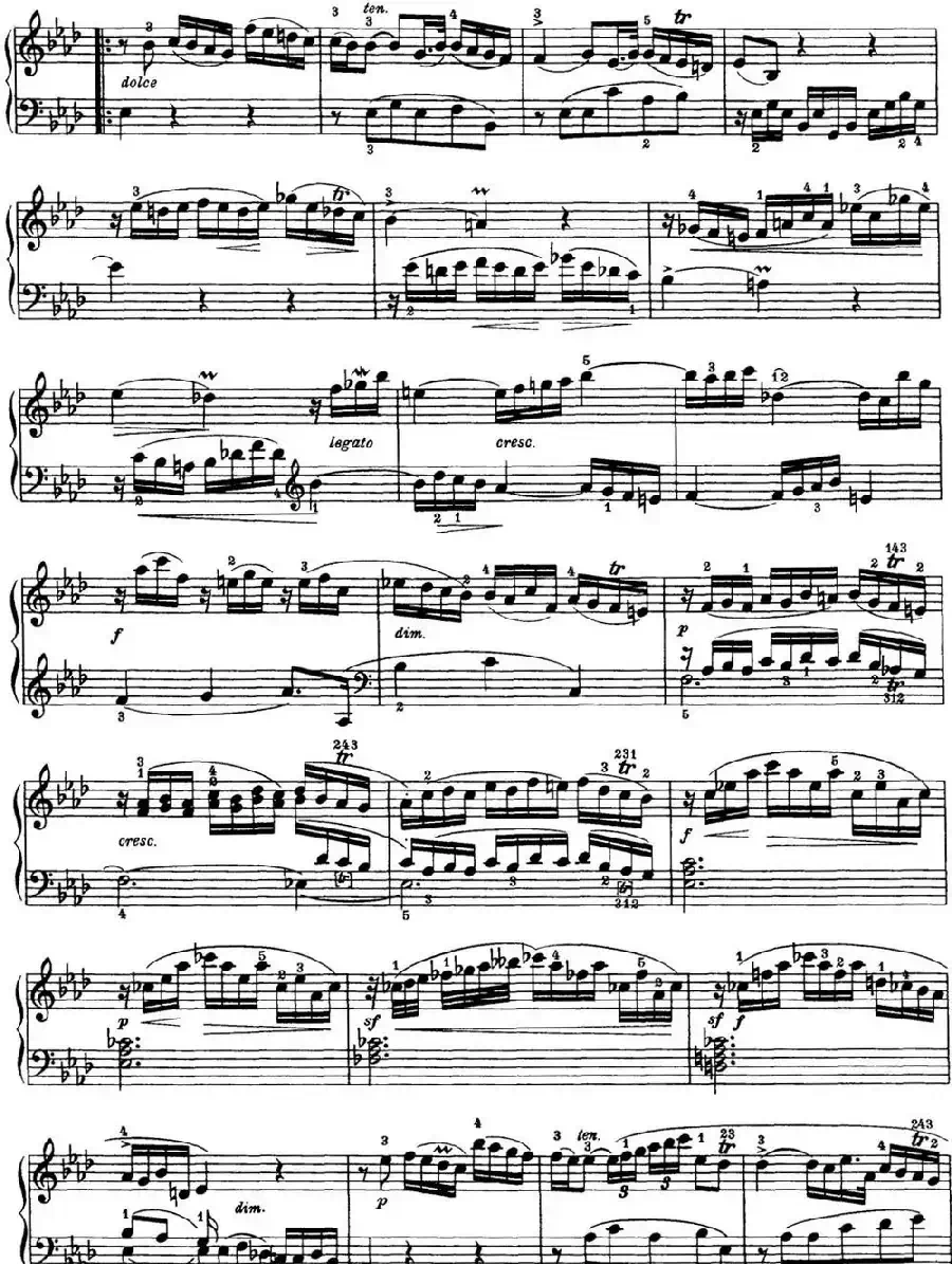 海顿 钢琴奏鸣曲 Hob XVI 45 Divertimento Eb major