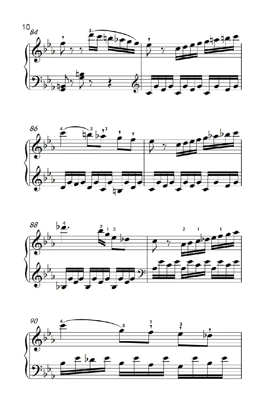 第八级2.♭E大调奏鸣曲 第一乐章 Hob.XVI 49（中央音乐学院 钢琴（业余）考级教程 7-9级）