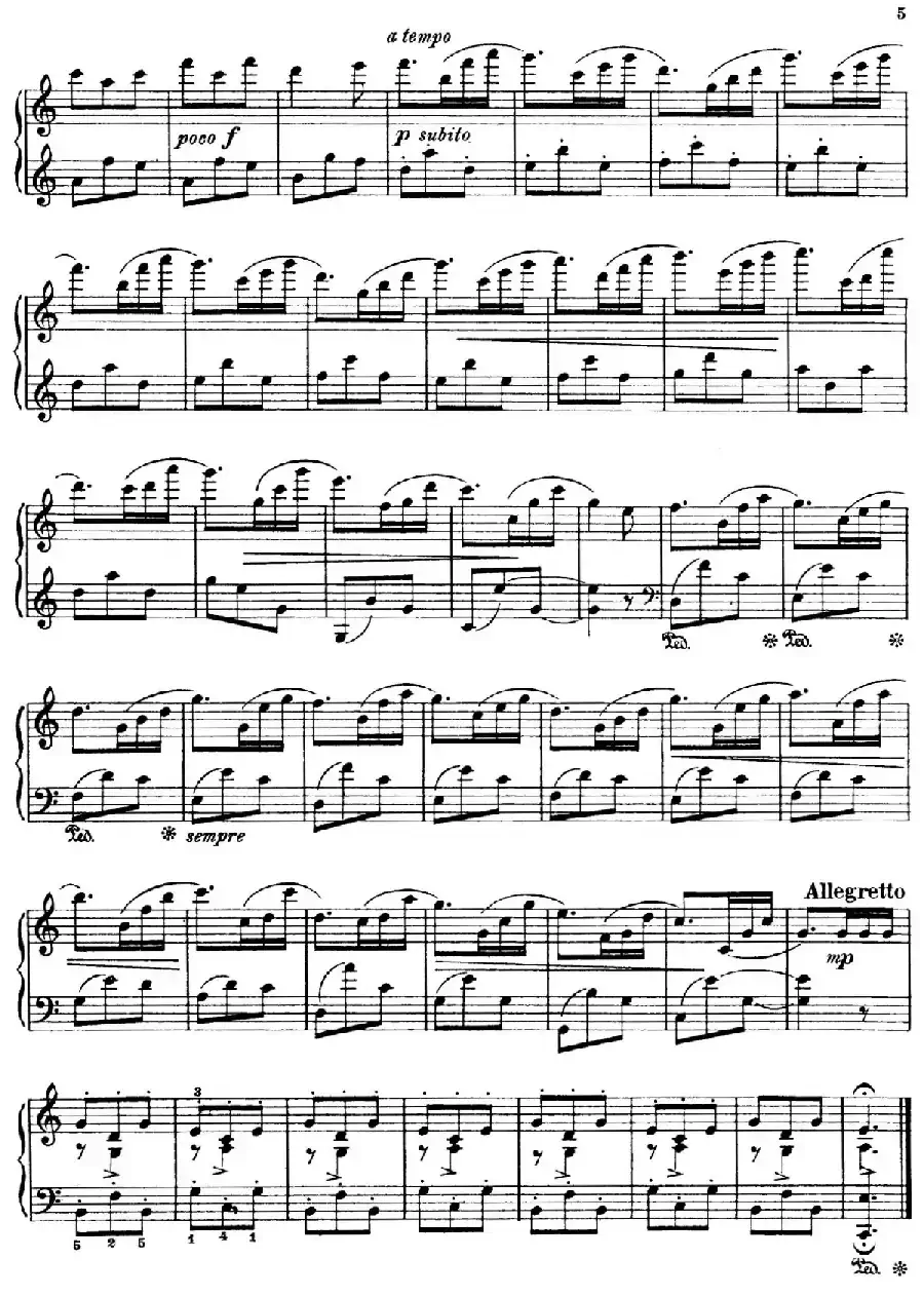 The Flowers（花之组曲）（Op.85.Nr.1-雏菊）
