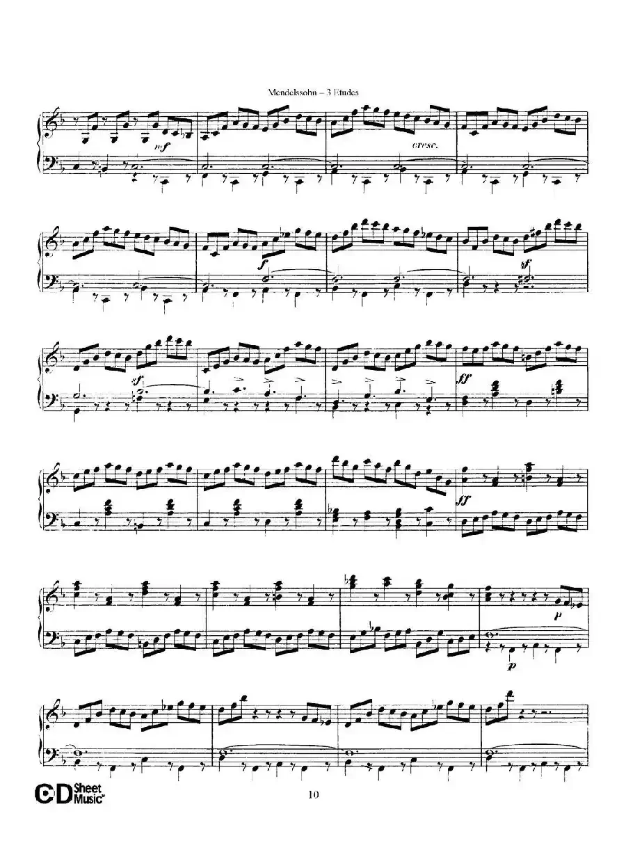 3 Etudes Op.104b（3首练习曲·2）