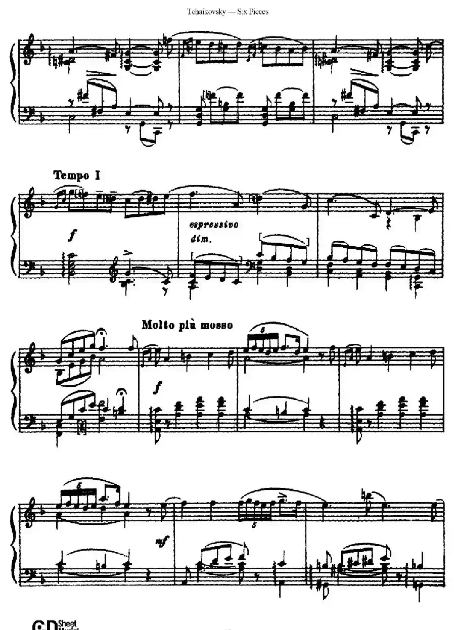 Six Pieces Op.51（6首小品·5）