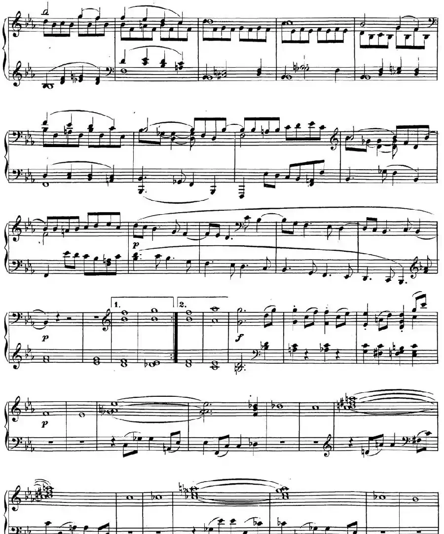 贝多芬钢琴奏鸣曲26 告别 降E大调 Op.81a E-flat major