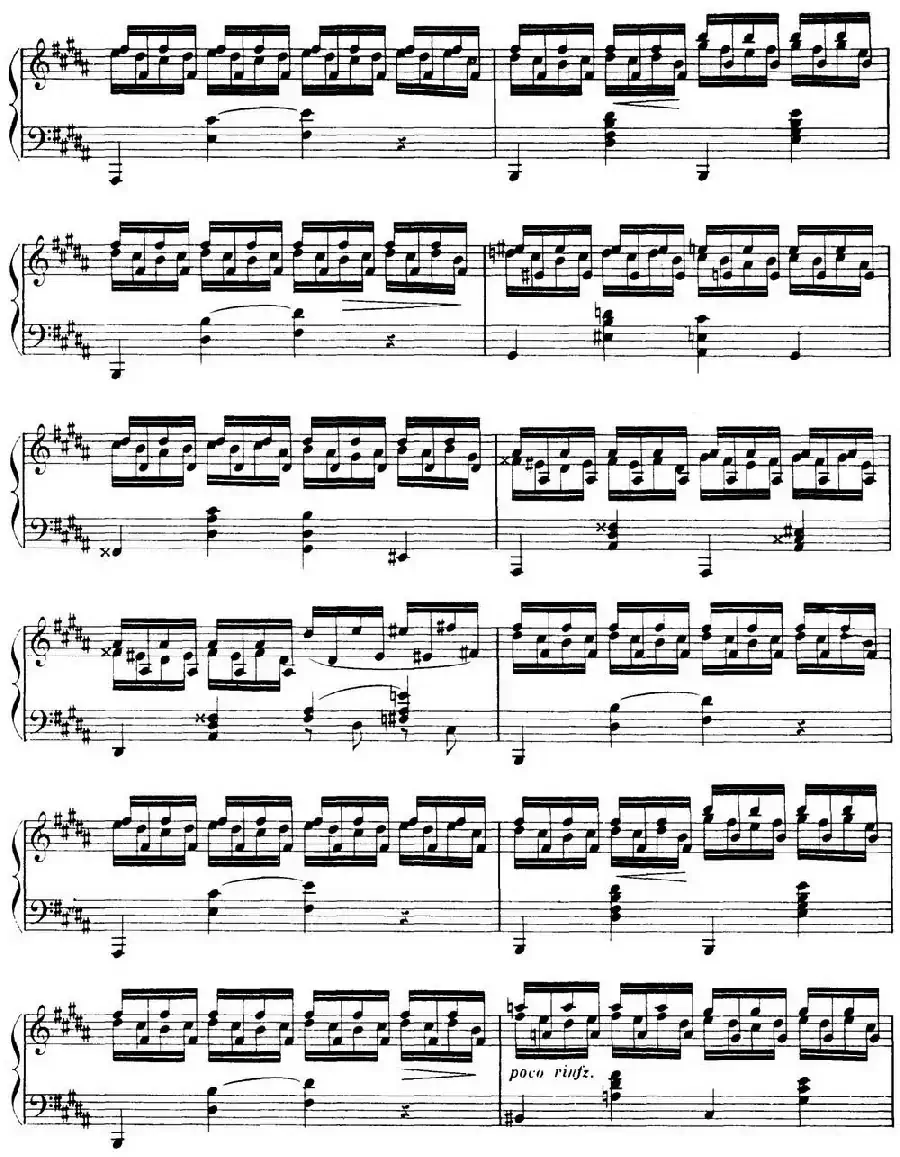 15 Etudes de Virtuosité Op.72 No.15（十五首钢琴练习曲之十五）