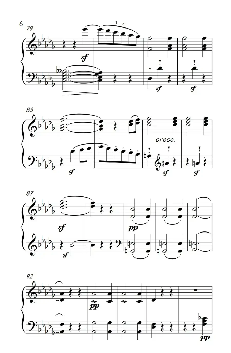 奏鸣曲 Opus 10 Nr.2 第二乐章（贝多芬奏鸣曲集 2）