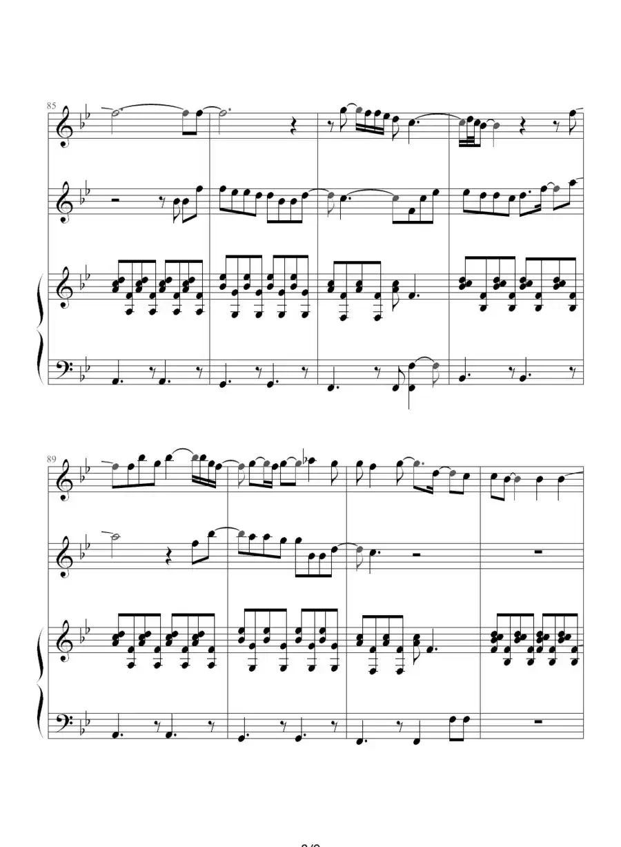 流泪手心(钢琴伴奏谱)