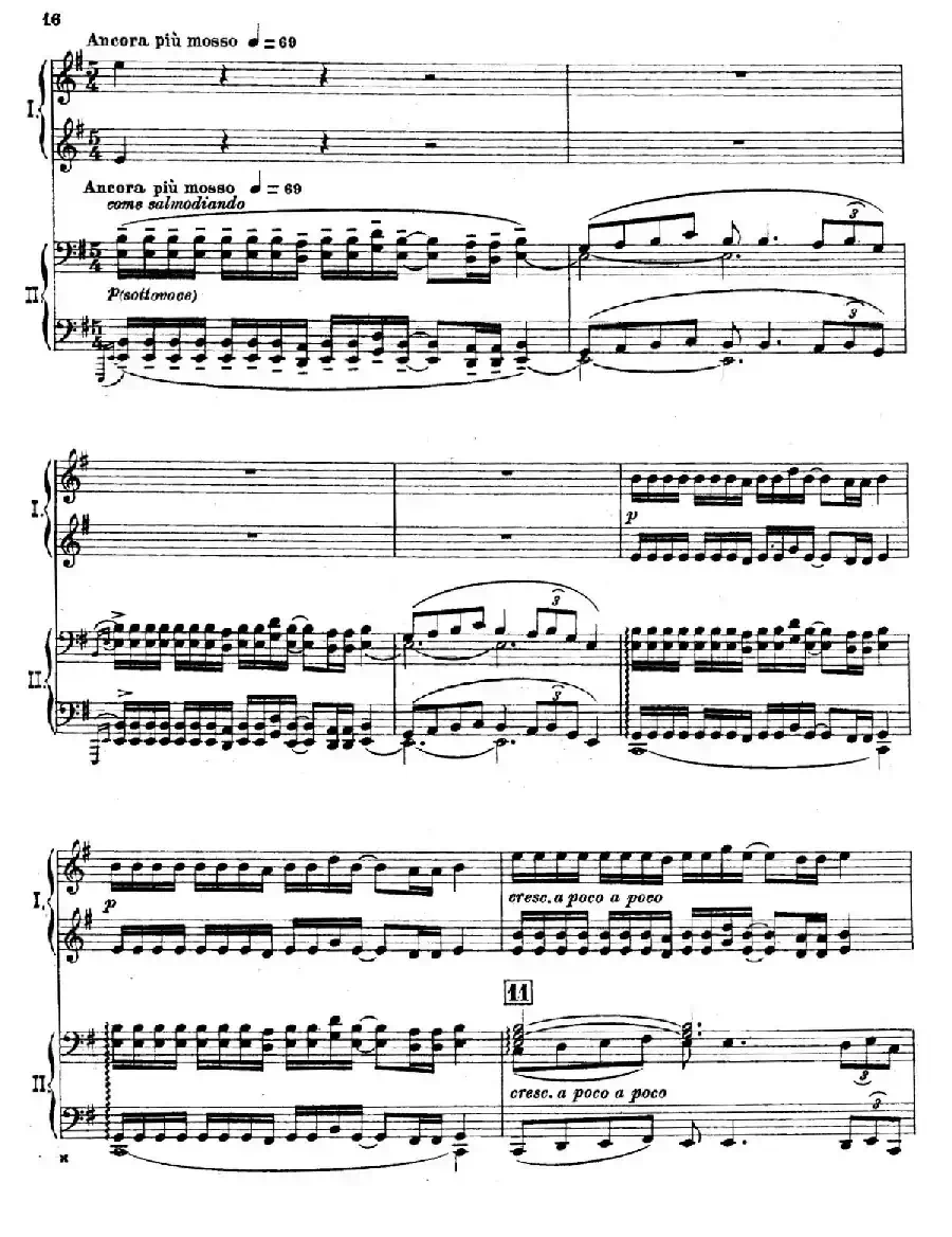 The Pines of Rome（交响诗《罗马的松树》·双钢琴）（第二部分：卡塔科巴墓地的松树）