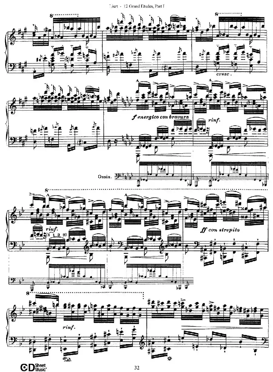 12 Grand Etudes S.137（12首华丽的练习曲·5）