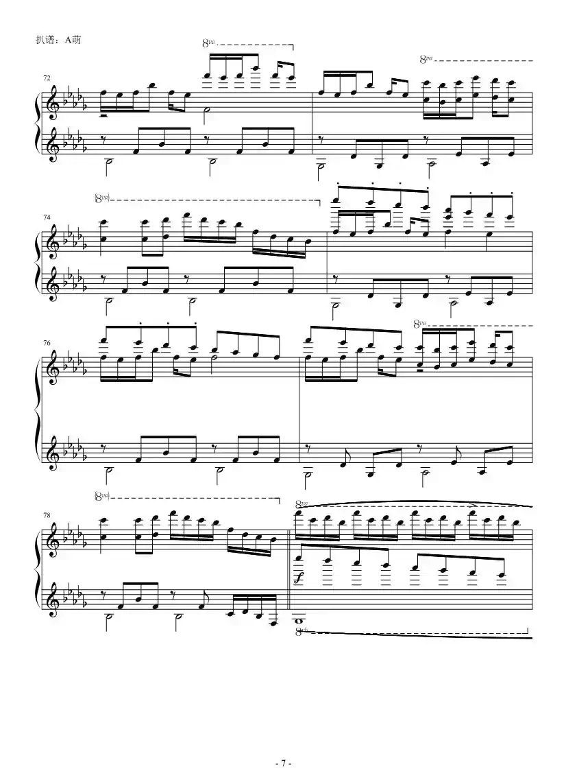 Luv Letter（双轨钢琴版）