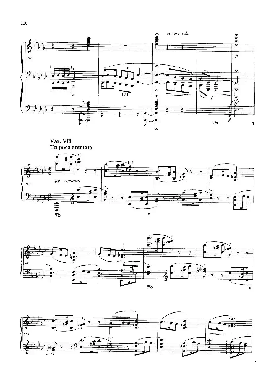 Variations and Fuge in e-flat Minor Op.23（降e小调主题变奏与赋格）